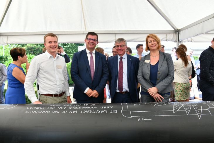 Janssen Pharmaceutica van start met het eerste industri&euml;le warmtenet van de vierde generatie in Vlaanderen.